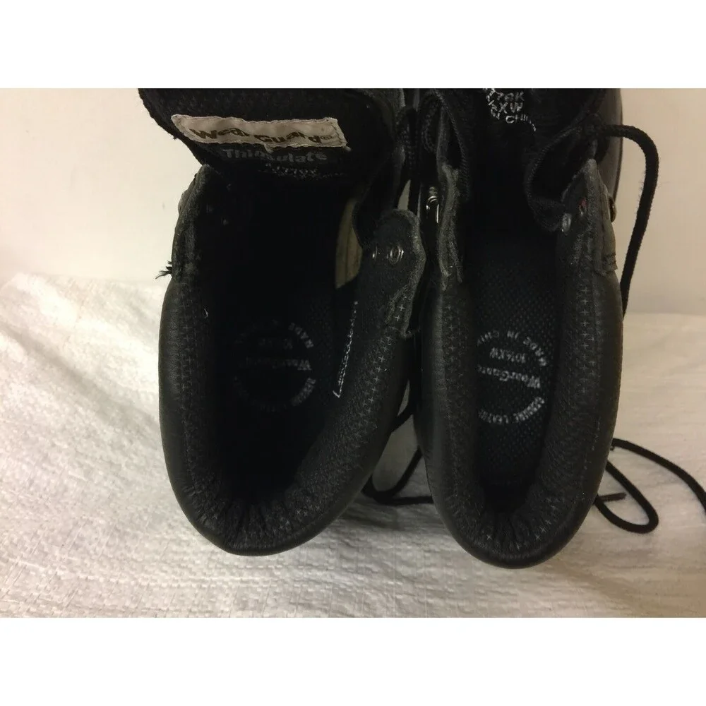 Wear guard Size 10.5 XW Men Black Leather Oil Resistant SteelToe Work Boot